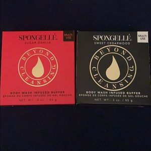 Two Spongelle body wash infused buffers